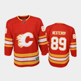 Youth Calgary Flames Nikita Nesterov #89 Home 2020-21 Premier Red Jersey