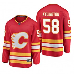 Youth Calgary Flames Oliver Kylington #58 2019 Alternate Cheap Breakaway Player Jersey - Red