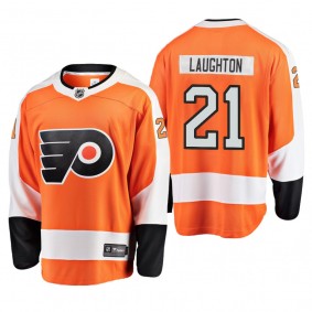 Youth Philadelphia Flyers Scott Laughton #21 Home Low-Priced Breakaway Player Orange Jersey