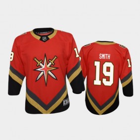 Youth Vegas Golden Knights Reilly Smith #19 Reverse Retro 2020-21 Replica Red Jersey