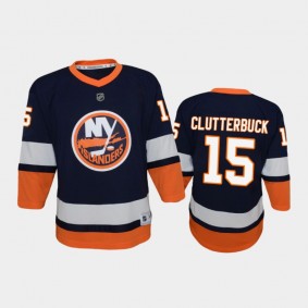 Youth New York Islanders Cal Clutterbuck #15 Reverse Retro 2020-21 Special Edition Replica Blue Jersey