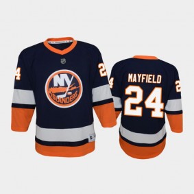 Youth New York Islanders Scott Mayfield #24 Reverse Retro 2020-21 Special Edition Replica Blue Jersey