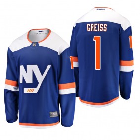 Youth New York Islanders Thomas Greiss #1 2019 Alternate Cheap Breakaway Player Jersey - Blue