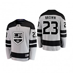 Youth Los Angeles Kings Dustin Brown #23 2019 Alternate Cheap Breakaway Jersey - Gray