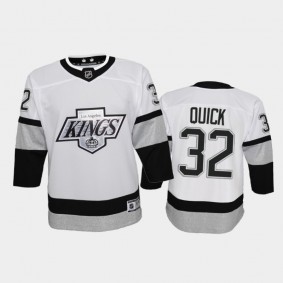 Youth Los Angeles Kings Jonathan Quick #32 Alternate 2021-22 Prime White Jersey