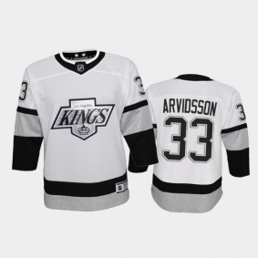 Youth Los Angeles Kings Viktor Arvidsson #33 Alternate 2021-22 Prime White Jersey