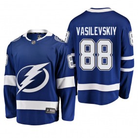 Youth Tampa Bay Lightning Andrei Vasilevskiy #88 Home Low-Priced Breakaway Player Blue Jersey