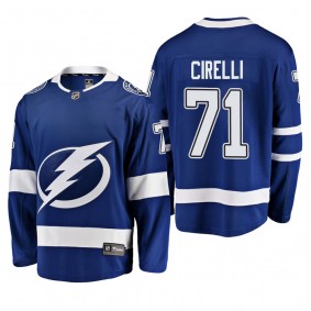 Youth Tampa Bay Lightning Anthony Cirelli #71 Home Low-Priced Breakaway Player Blue Jersey