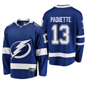 Youth Tampa Bay Lightning Cedric Paquette #13 Home Low-Priced Breakaway Player Blue Jersey