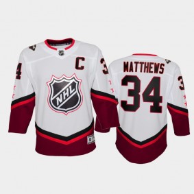 Auston Matthews 2022 NHL All-Star Youth Toronto Maple Leafs White Jersey