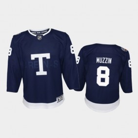 Youth Toronto Maple Leafs Jake Muzzin #8 Heritage Classic 2022 Navy Jersey