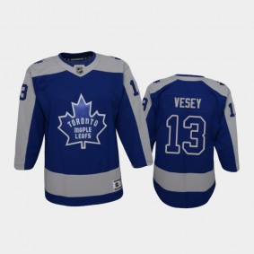Youth Toronto Maple Leafs Jimmy Vesey #13 Reverse Retro 2020-21 Replica Blue Jersey
