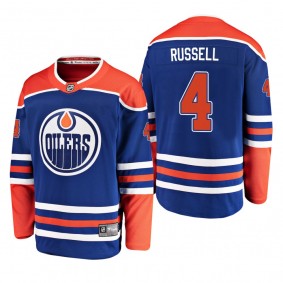 Youth Edmonton Oilers Kris Russell #4 2019 Alternate Cheap Breakaway Player  Jersey - Royal