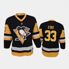 Youth Pittsburgh Penguins Alex D'Orio #33 Home 2021 Black Jersey