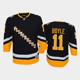 Youth Pittsburgh Penguins Brian Boyle #11 Alternate 2021-22 Premier Player Black Jersey
