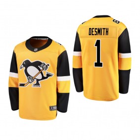 Youth Pittsburgh Penguins Casey DeSmith #1 2019 Alternate Cheap Breakaway Player Jersey - gold