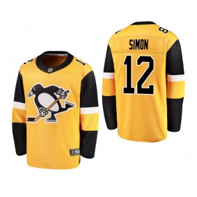 Youth Pittsburgh Penguins Dominik Simon #12 2019 Alternate Cheap Breakaway Player Jersey - gold