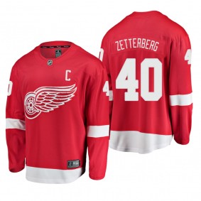 Youth Detroit Red Wings Henrik Zetterberg #40 Home Low-Priced Breakaway Player Red Jersey