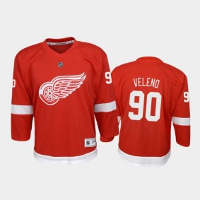 Youth Detroit Red Wings Joe Veleno #90 Home 2021 Red Jersey
