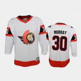 Youth Ottawa Senators Matt Murray #30 Away 2021 White Jersey