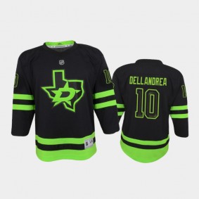 Youth Dallas Stars Ty Dellandrea #10 Alternate 2020-21 Blackout Replica Black Jersey