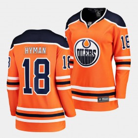 Zach Hyman Edmonton Oilers Home Women Breakaway Player 18 Jersey