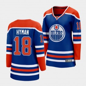 Zach Hyman Oilers 2022-23 Home Premier Women Jersey