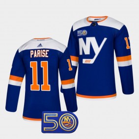 New York Islanders Zach Parise 50th Anniversary #11 Royal Jersey Authentic Alternate