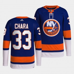 New York Islanders 2022 Home Zdeno Chara #33 Royal Jersey Primegreen Authentic Pro